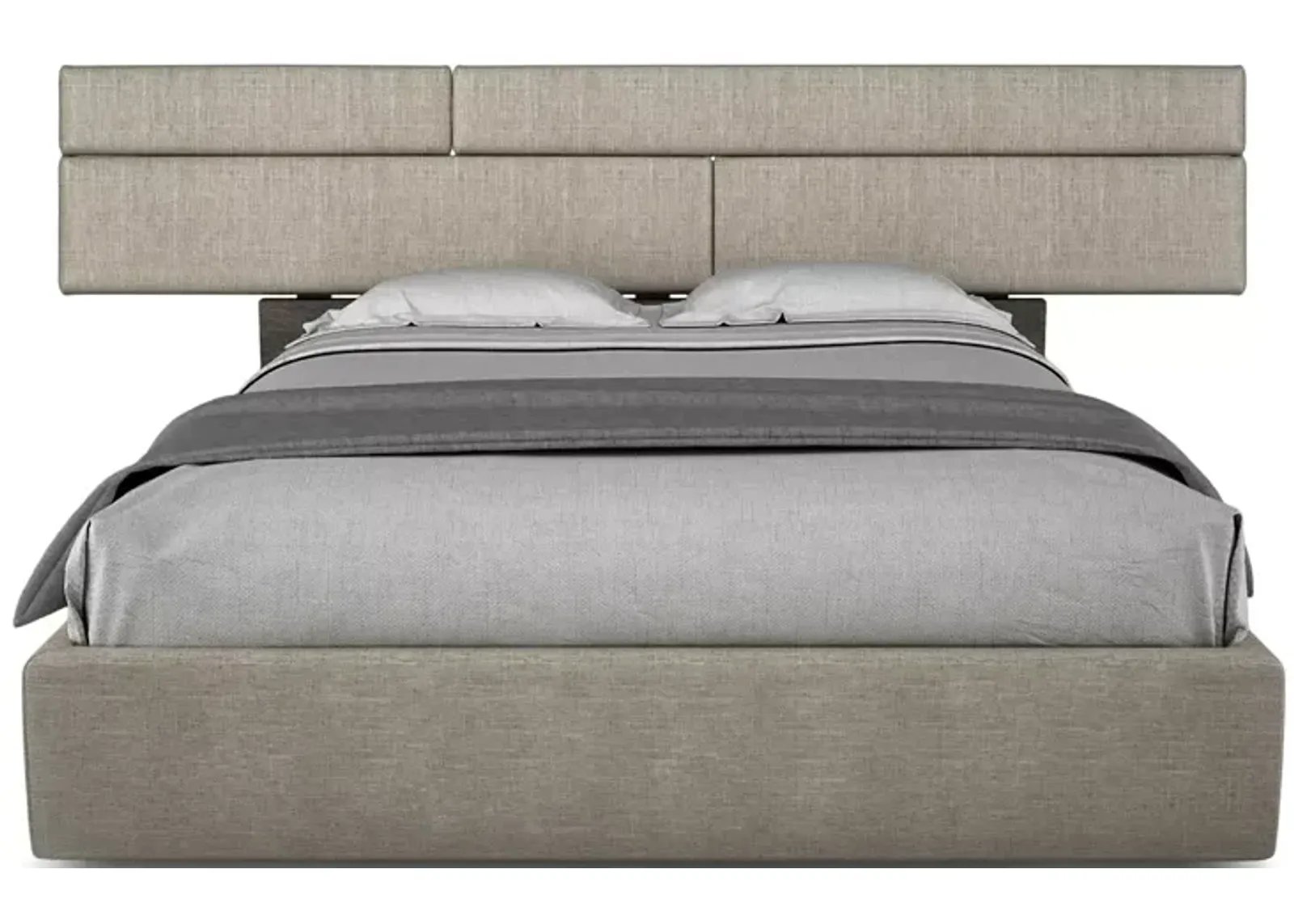 Huppe Plank Upholstered High Height Platform Queen Bed