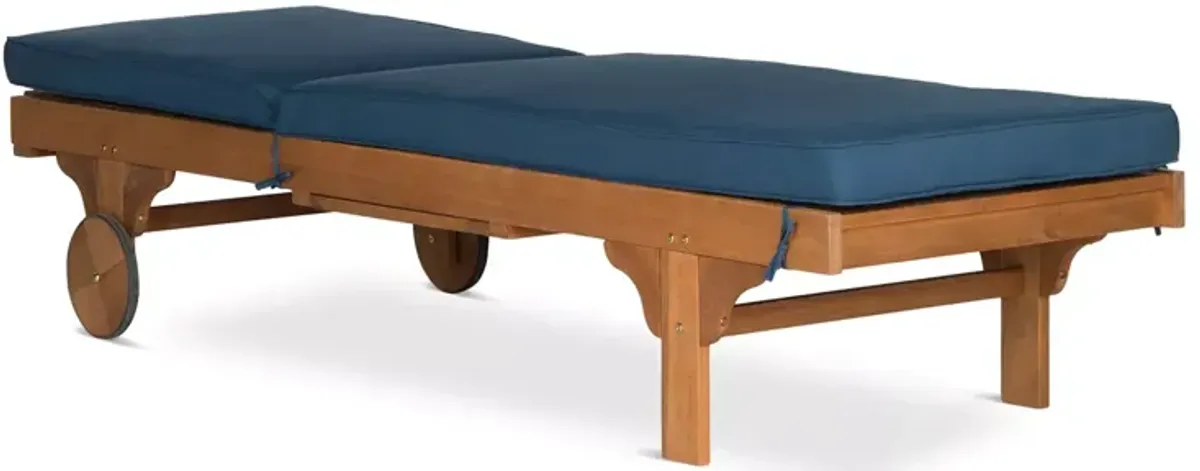 SAFAVIEH Newport Chaise Lounge Chair With Side Table