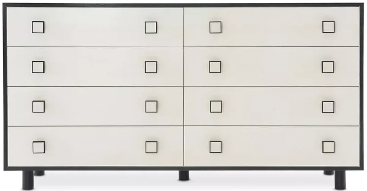 Bernhardt Silhouette 8 Drawer Dresser with Square Hardware