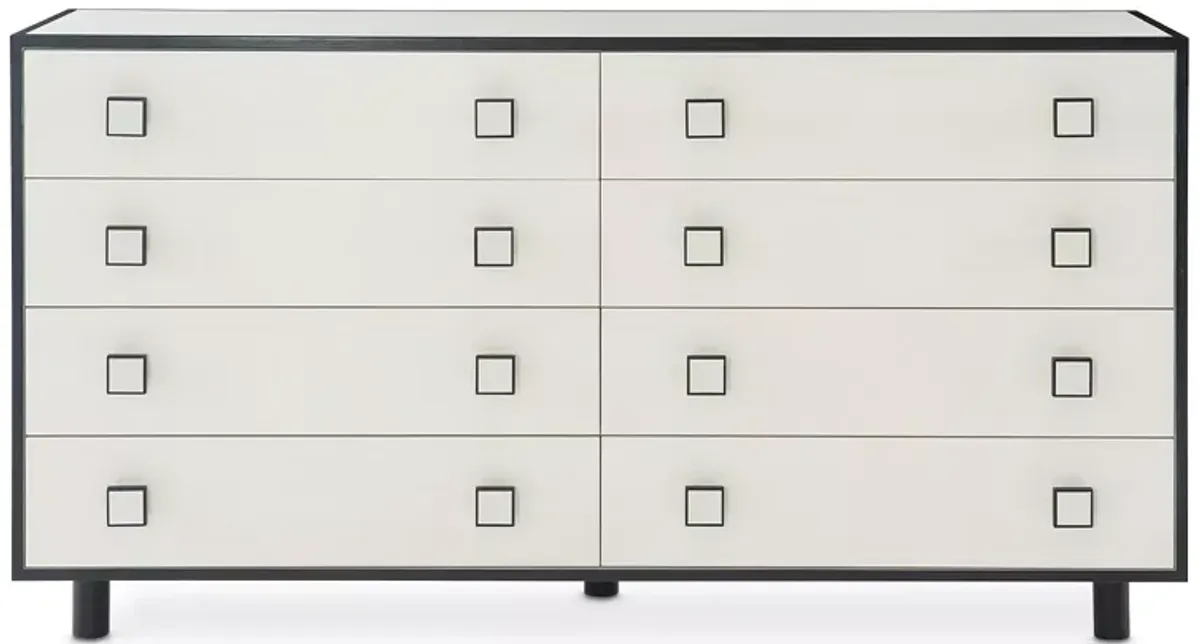 Bernhardt Silhouette 8 Drawer Dresser with Square Hardware