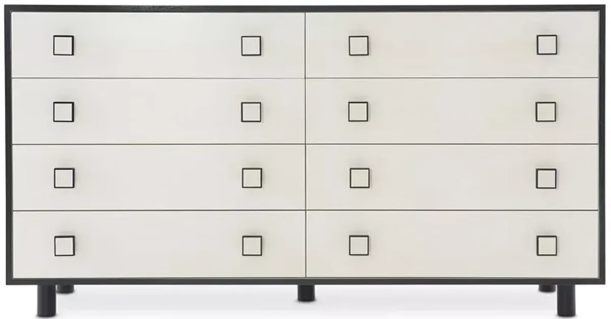 Bernhardt Silhouette 8 Drawer Dresser with Square Hardware