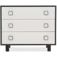 Bernhardt Silhouette 3 Drawer Nightstand with Square Hardware
