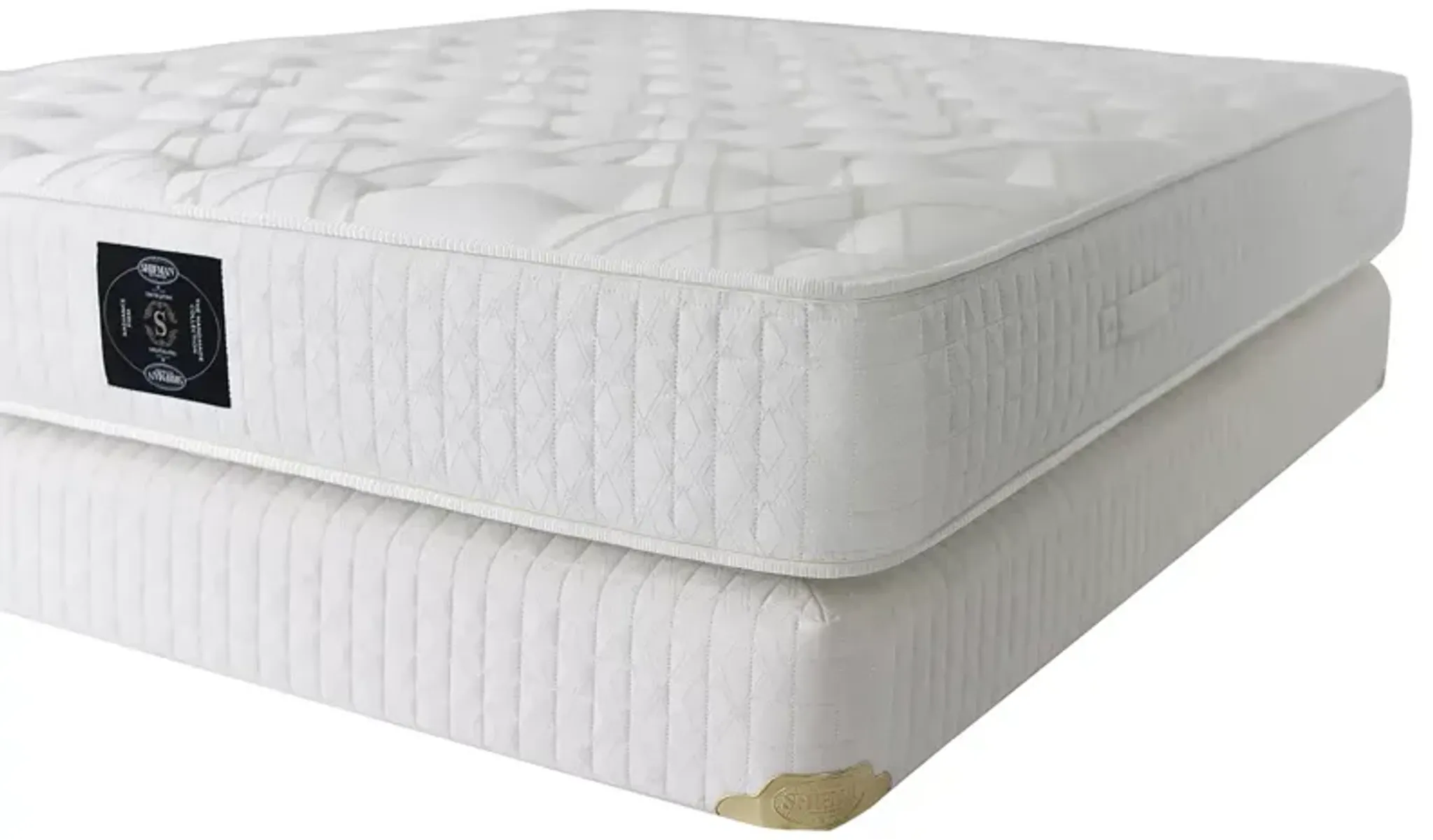 Shifman Classic Radiance Firm Split Queen Mattress & Box Spring Set ...