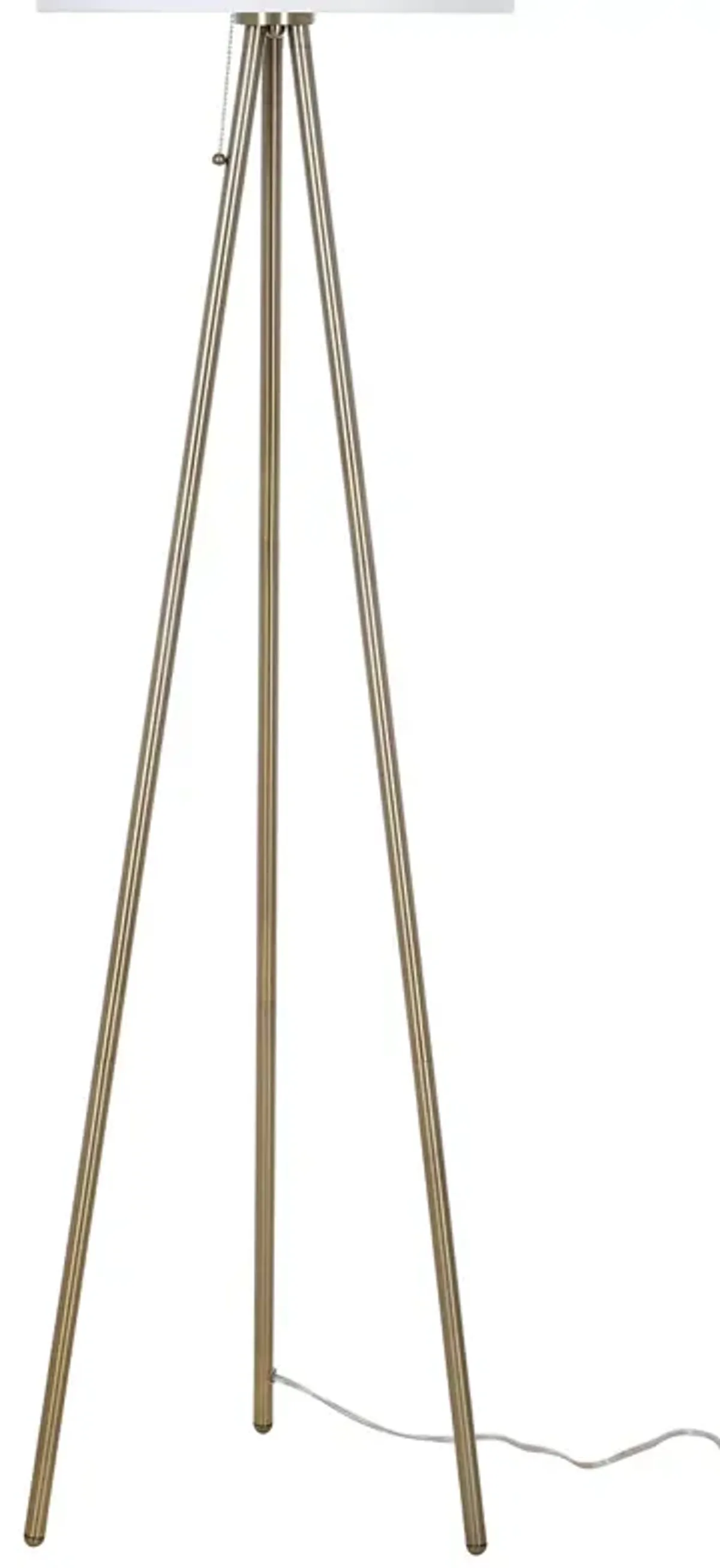 JAlexander Lighting Mid Century Modern 61.5" Antique Brass Tripod Floor Lamp