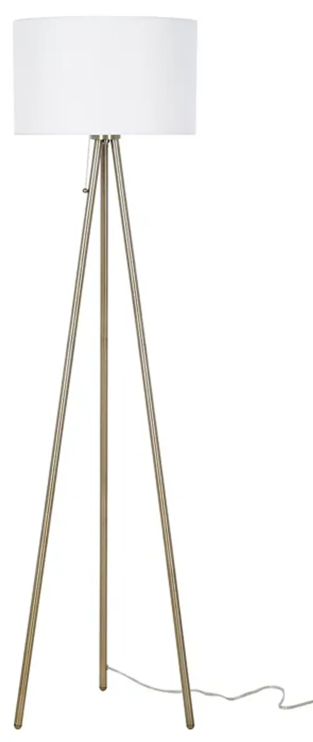 JAlexander Lighting Mid Century Modern 61.5" Antique Brass Tripod Floor Lamp