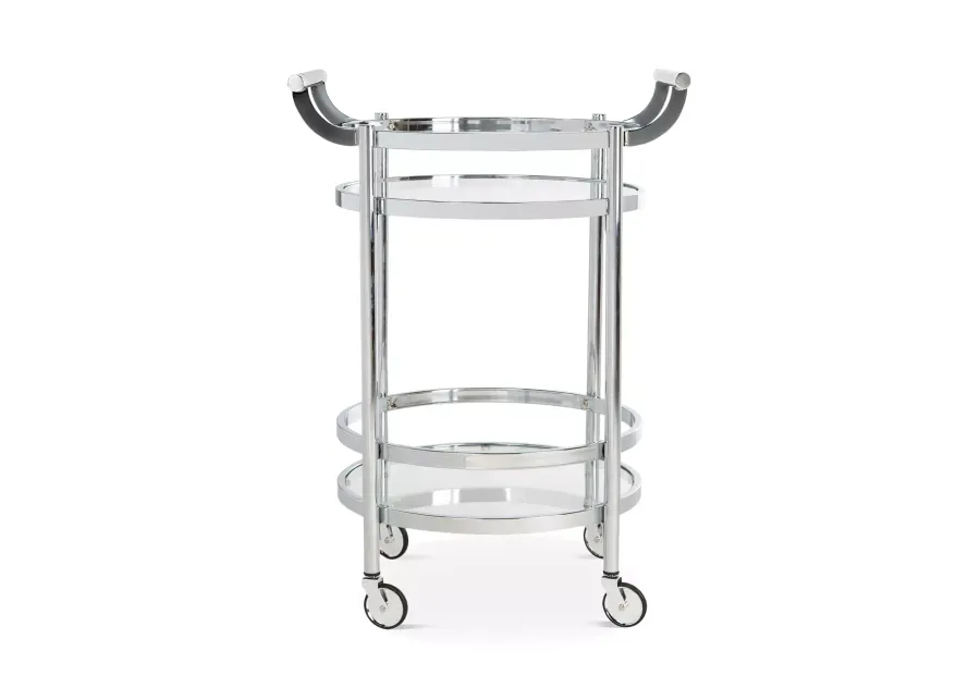 SAFAVIEH Sienna 2-Tier Round Bar Cart