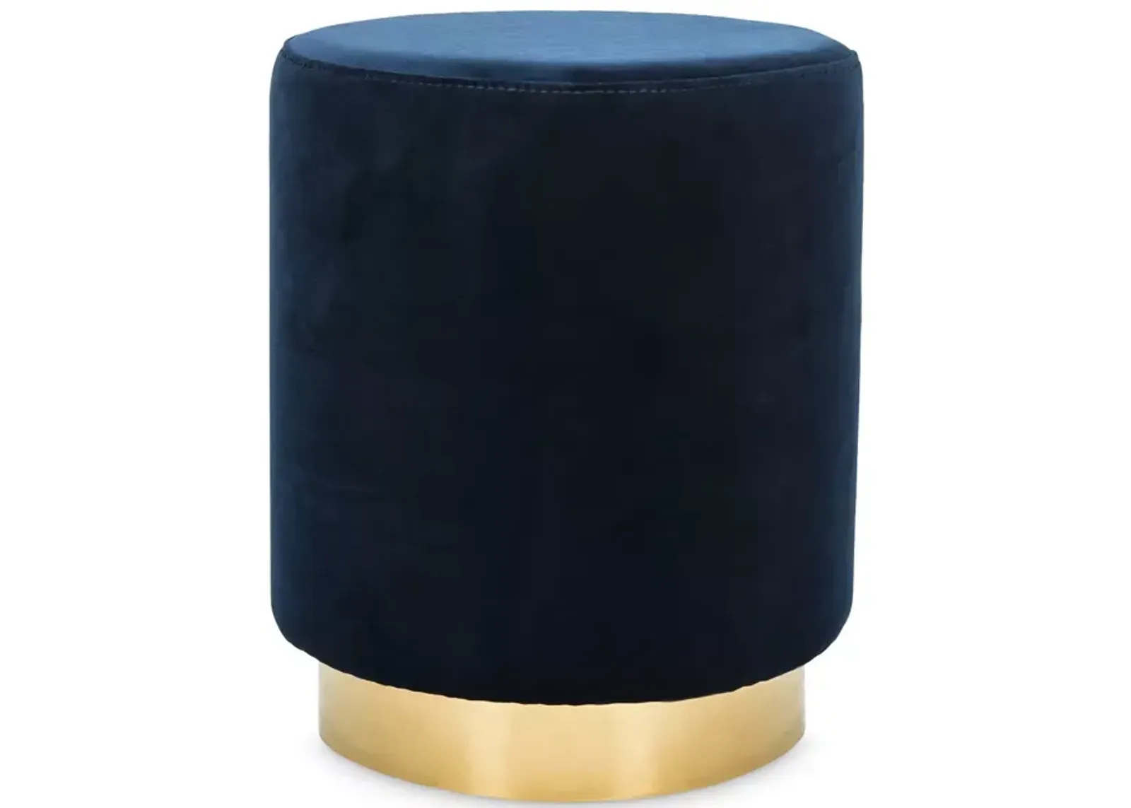 SAFAVIEH Elsworth Velvet Ottoman with Brass Base