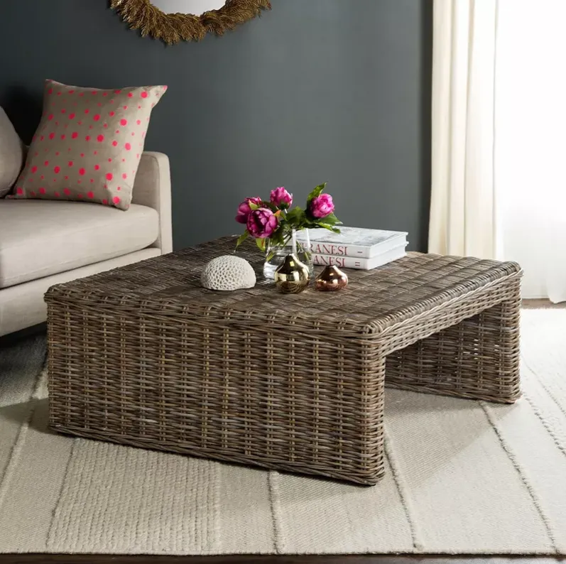 SAFAVIEH Couture Persis Wicker Coffee Table