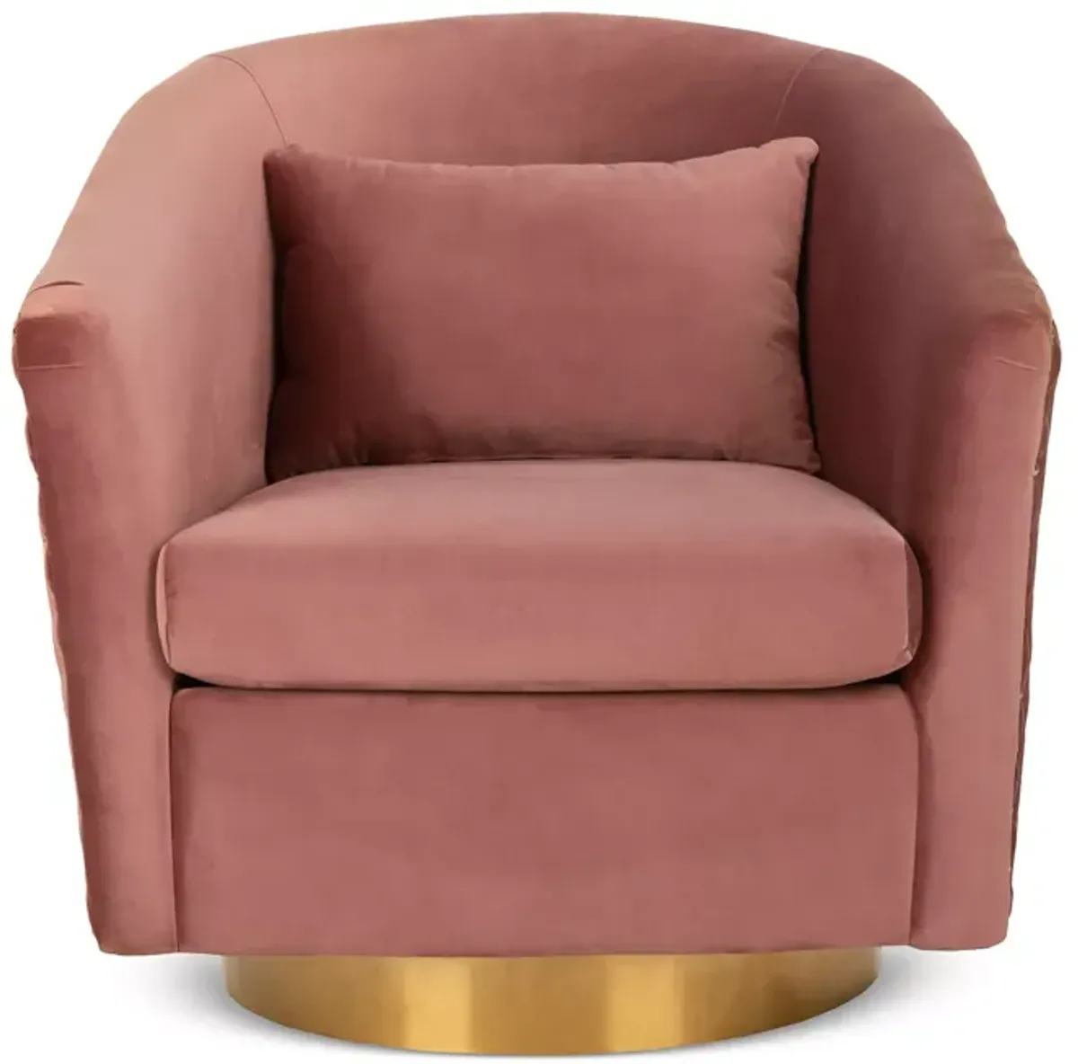 SAFAVIEH Couture Clara Quilted Swivel Tub Chair