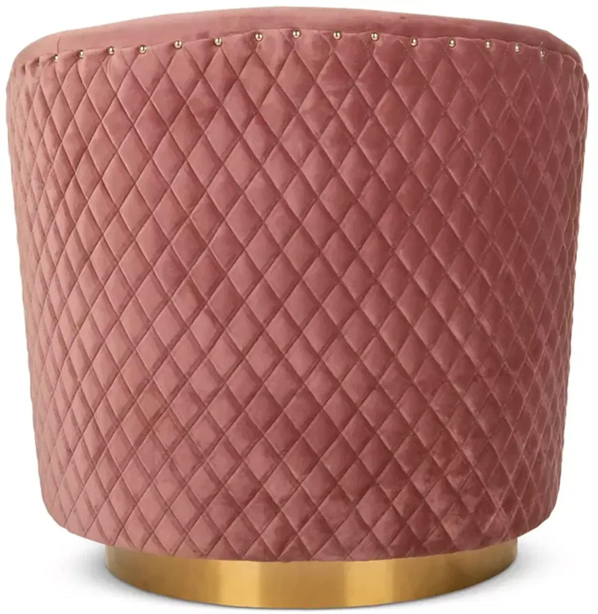 SAFAVIEH Couture Clara Quilted Swivel Tub Chair