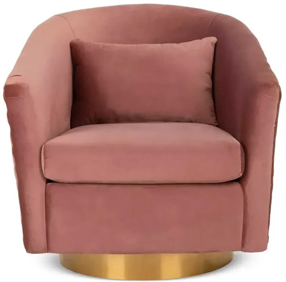 SAFAVIEH Couture Clara Quilted Swivel Tub Chair