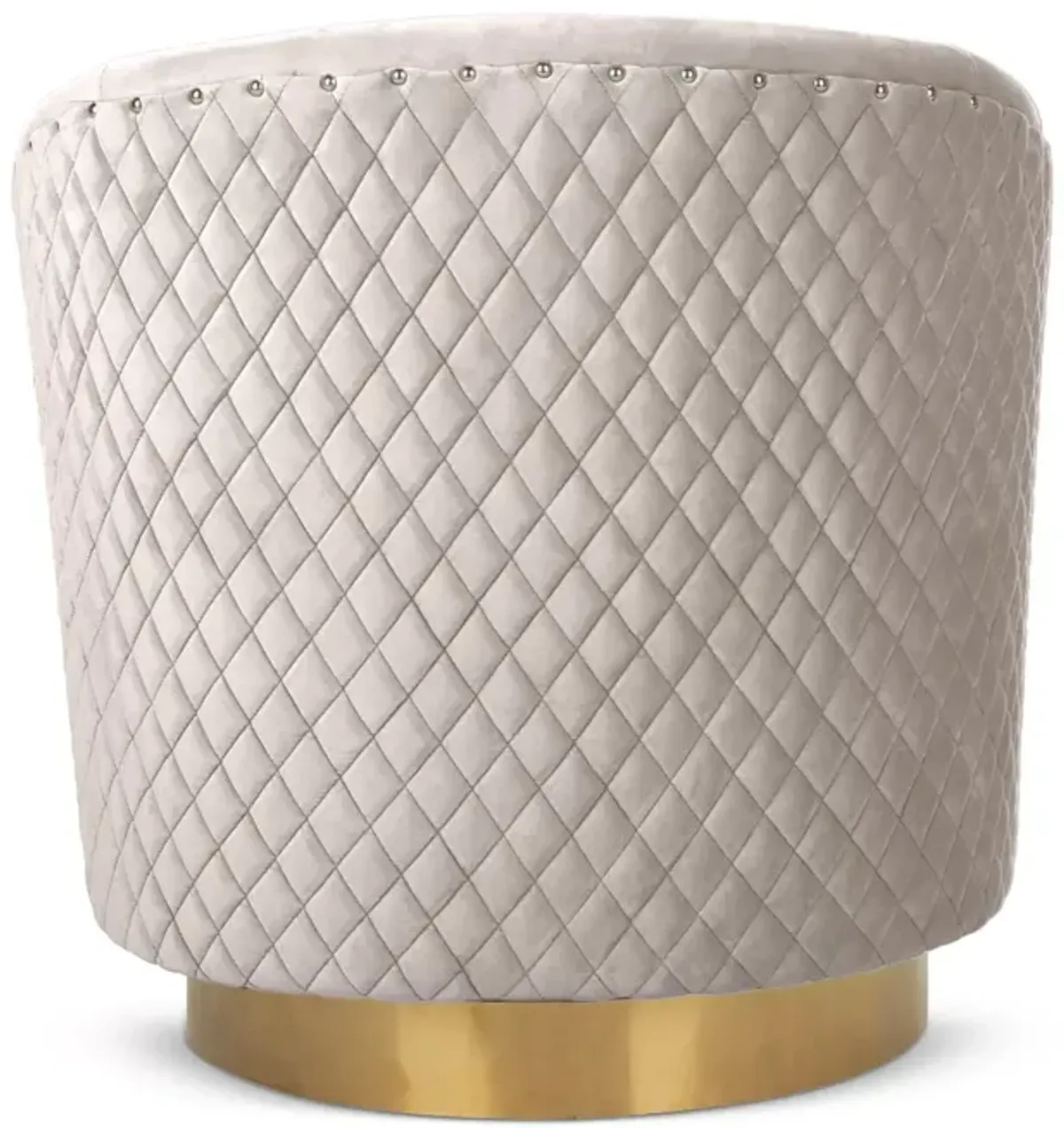 SAFAVIEH Couture Clara Quilted Swivel Tub Chair