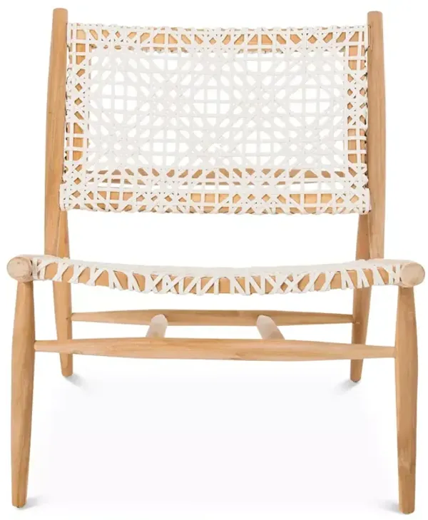 SAFAVIEH Bandelier Leather Weave Accent Chair