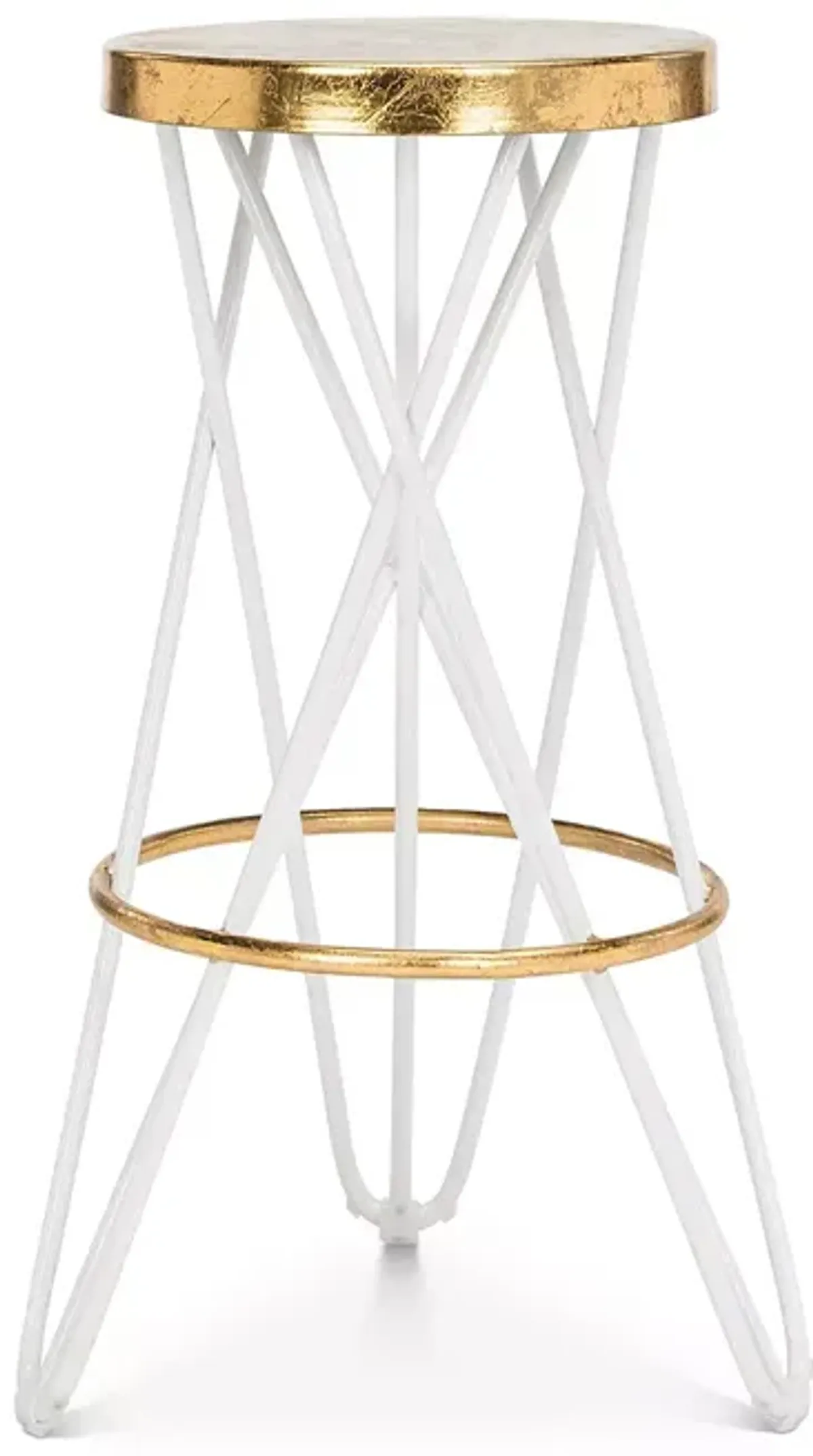 SAFAVIEH Lorna Gold Leaf Barstool