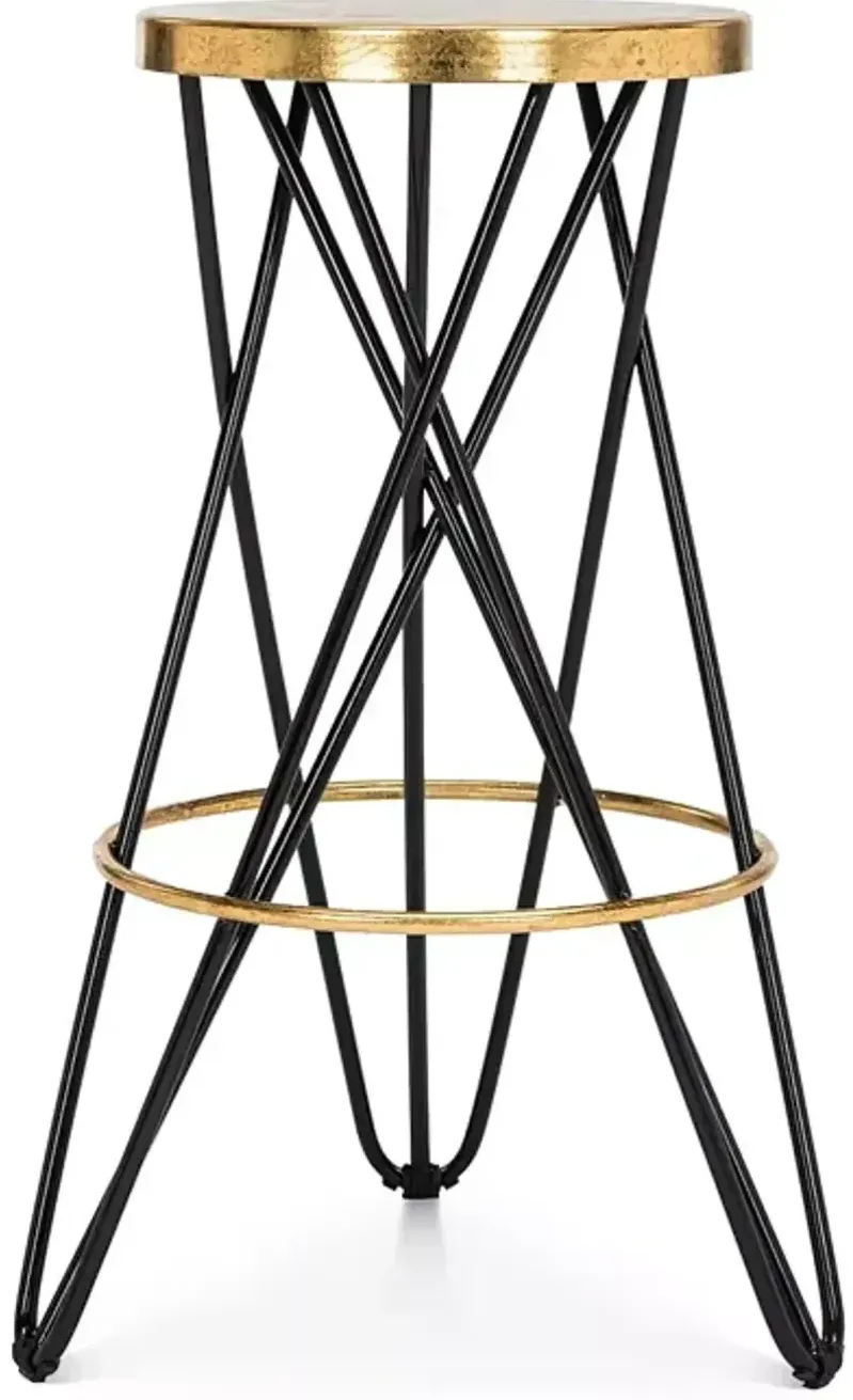 SAFAVIEH Lorna Gold Leaf Barstool