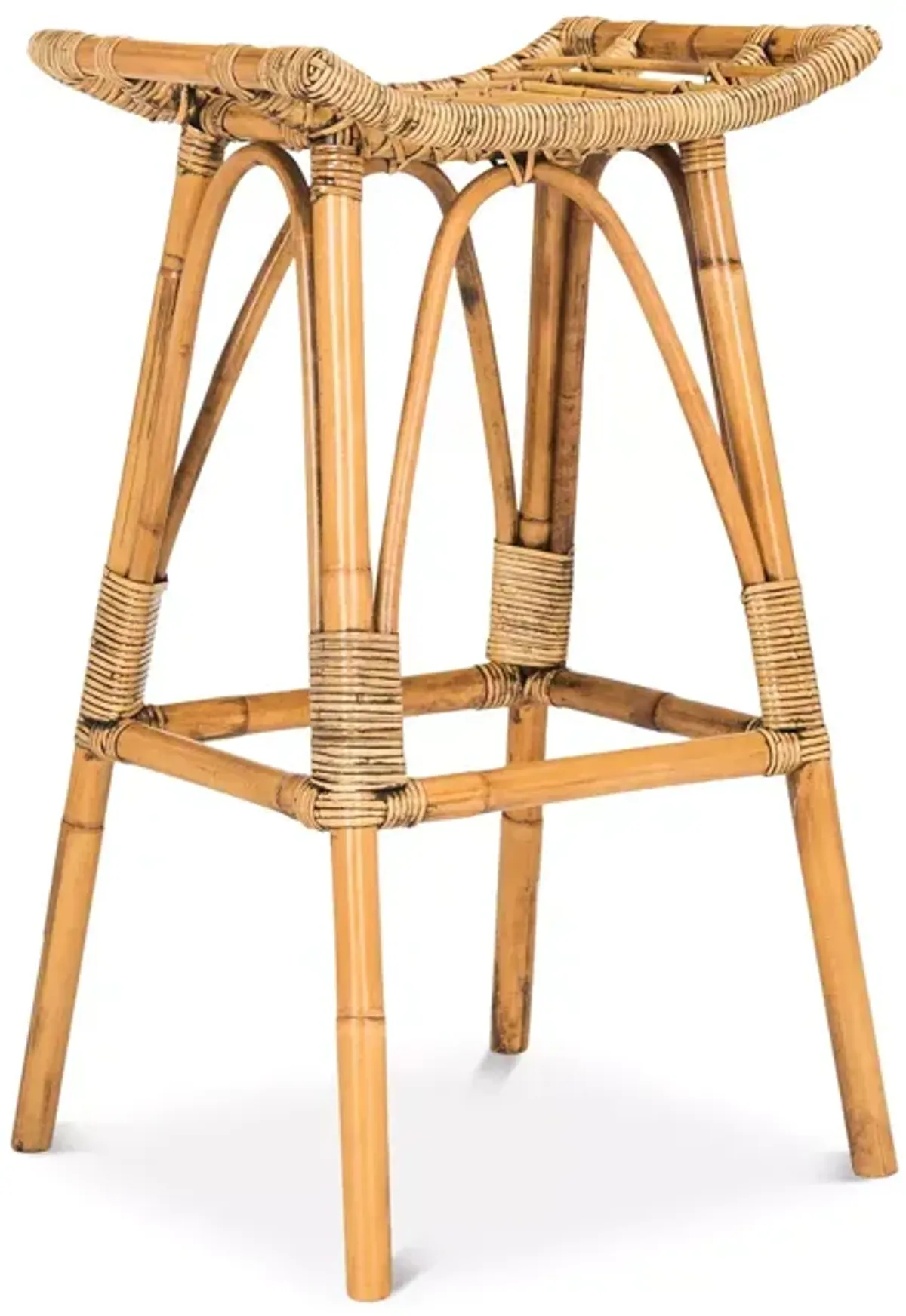 SAFAVIEH Leda Rattan Barstool