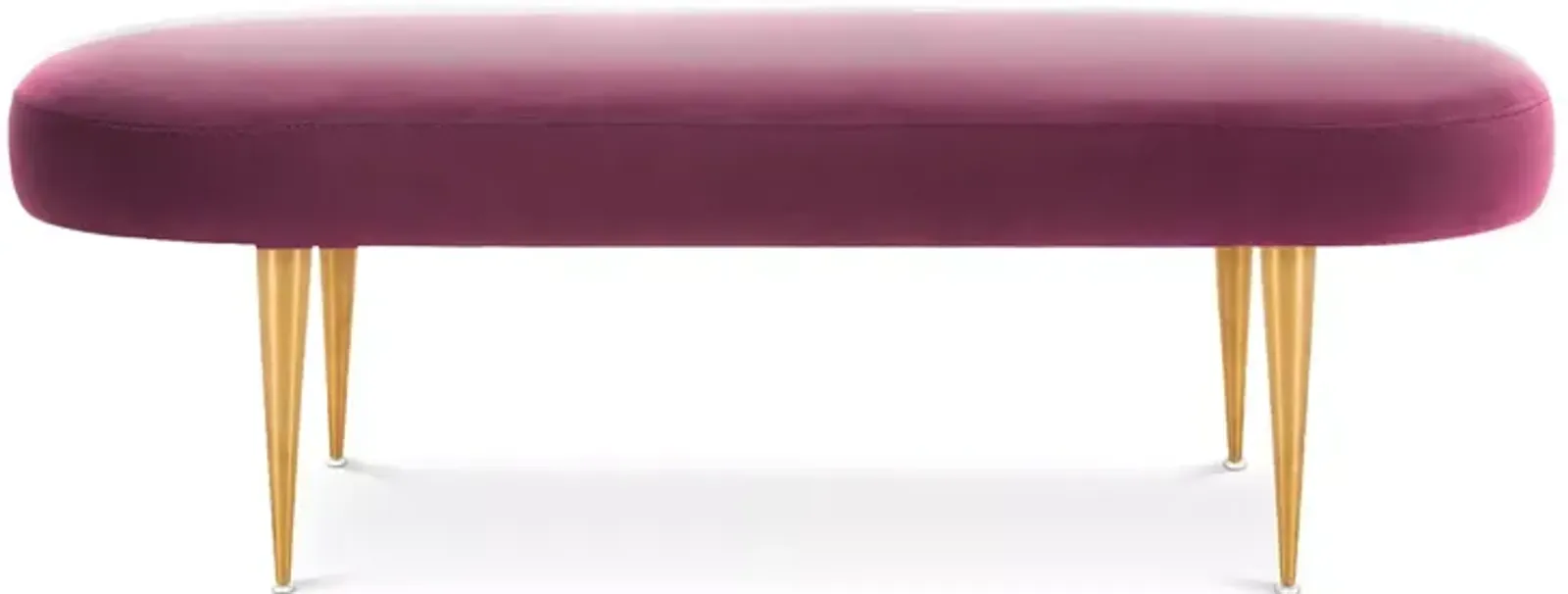 SAFAVIEH Corinne Velvet Oval Bench