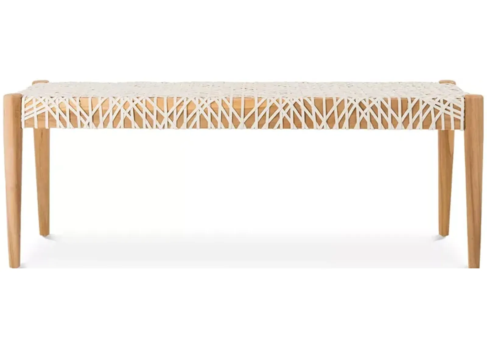 SAFAVIEH Bandelier Leather Weave Bench