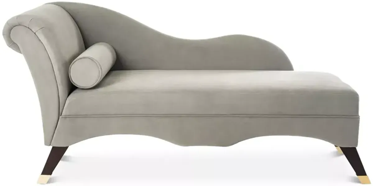 SAFAVIEH Caiden Velvet Chaise with Pillow