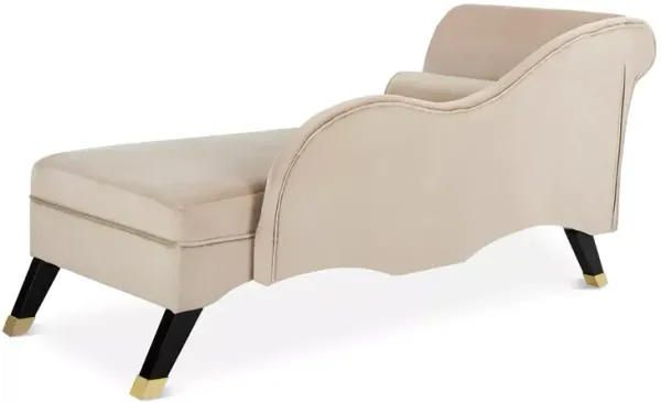 SAFAVIEH Caiden Velvet Chaise with Pillow