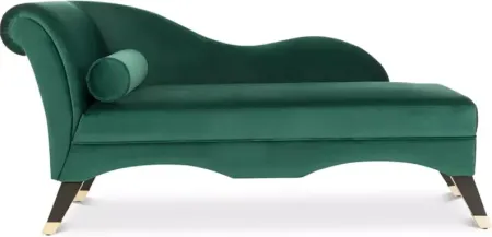 SAFAVIEH Caiden Velvet Chaise with Pillow