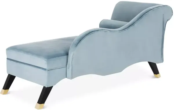 SAFAVIEH Caiden Velvet Chaise with Pillow