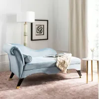 SAFAVIEH Caiden Velvet Chaise with Pillow