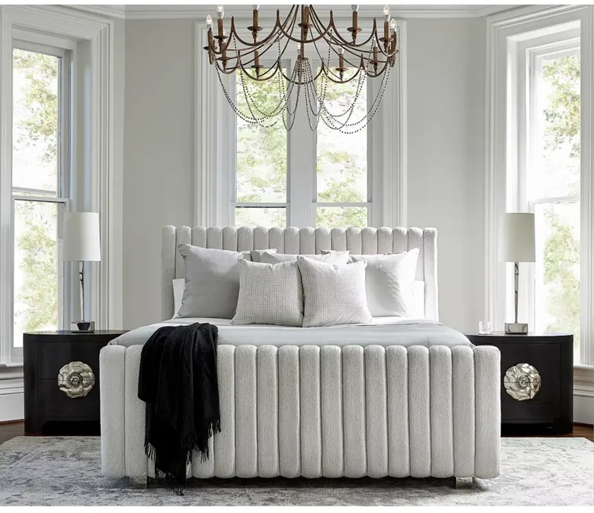 Bernhardt Silhouette Upholstered Queen Bed