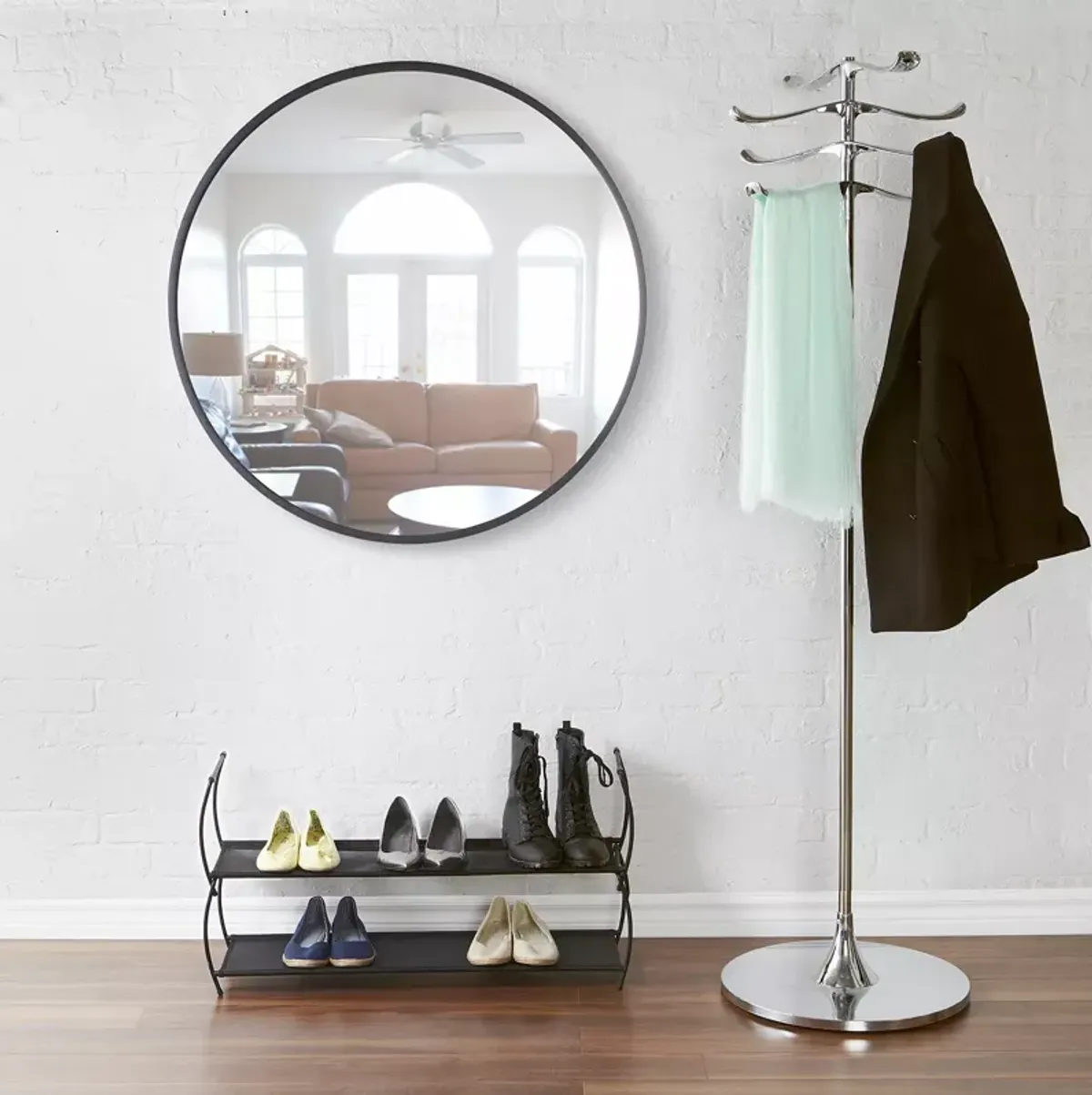 Umbra Hub Wall Mirror, 37"