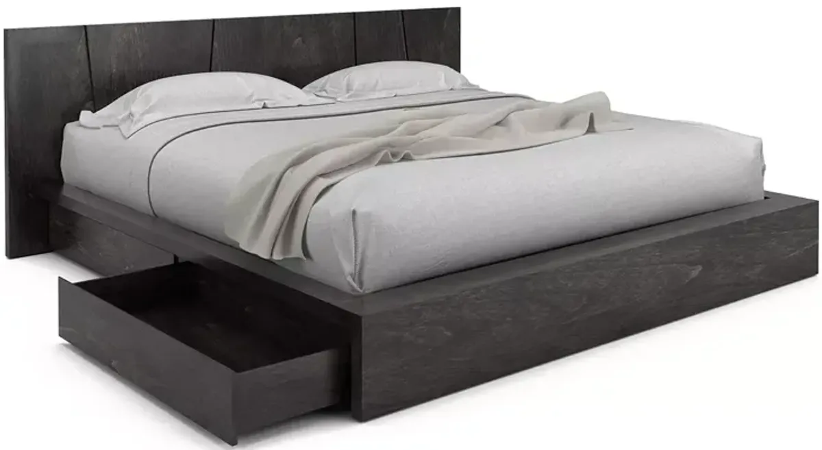 HuppÃ© Silk Queen Bed With Storage Drawers for Each Side