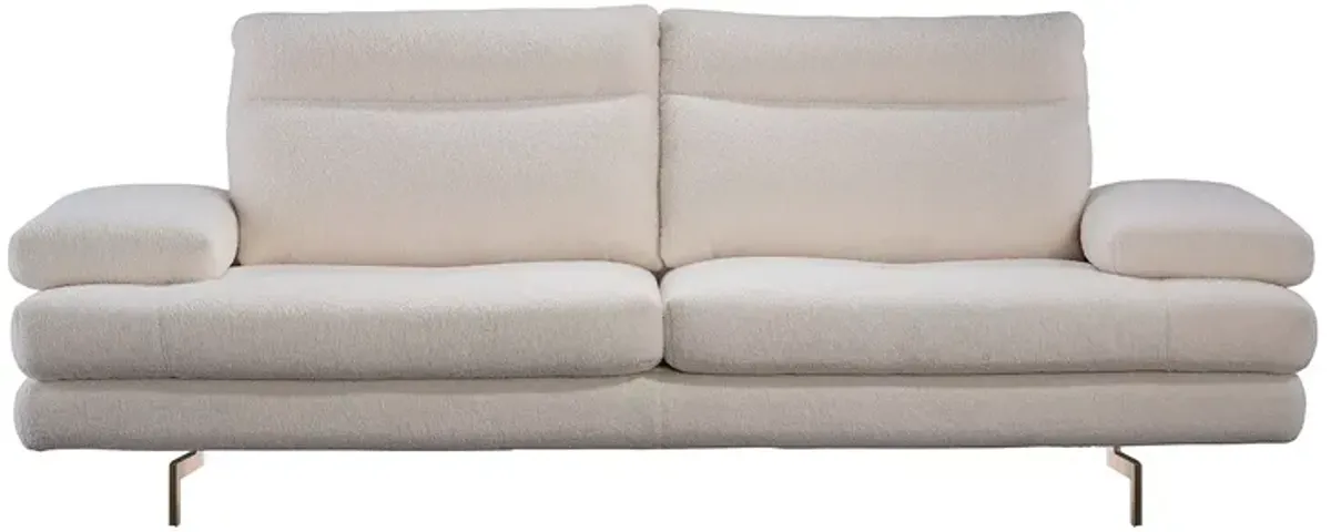 Giuseppe Nicoletti Sabrina Sofa, Satin Metal Legs