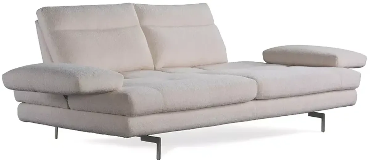 Giuseppe Nicoletti Sabrina Sofa, Satin Metal Legs
