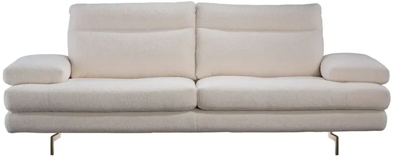 Giuseppe Nicoletti Sabrina Sofa, Satin Metal Legs