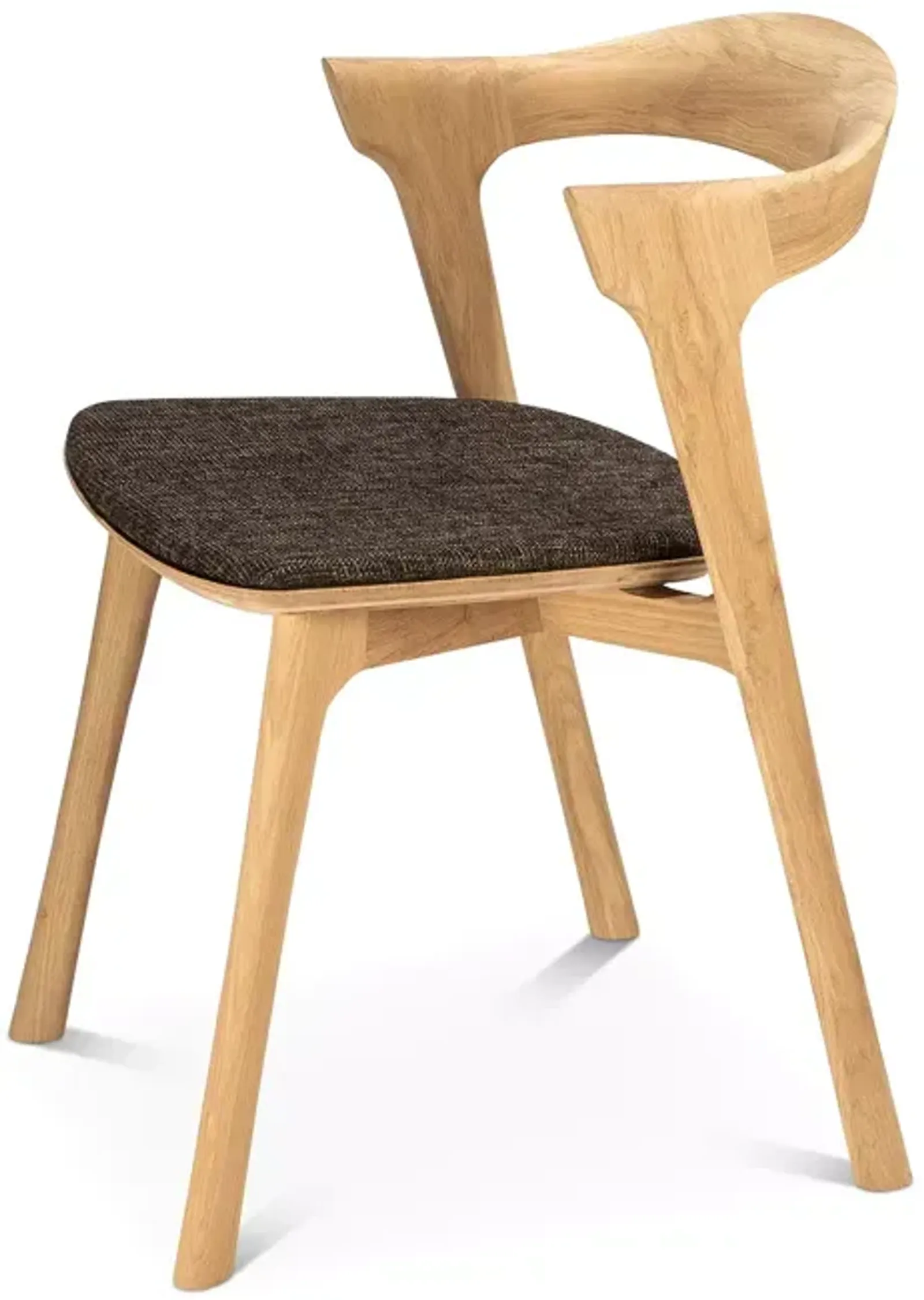 Ethnicraft Oak Bok Fabric Dining Chair 