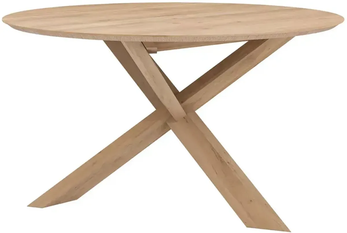 Ethnicraft Circle Dining Table, 64"