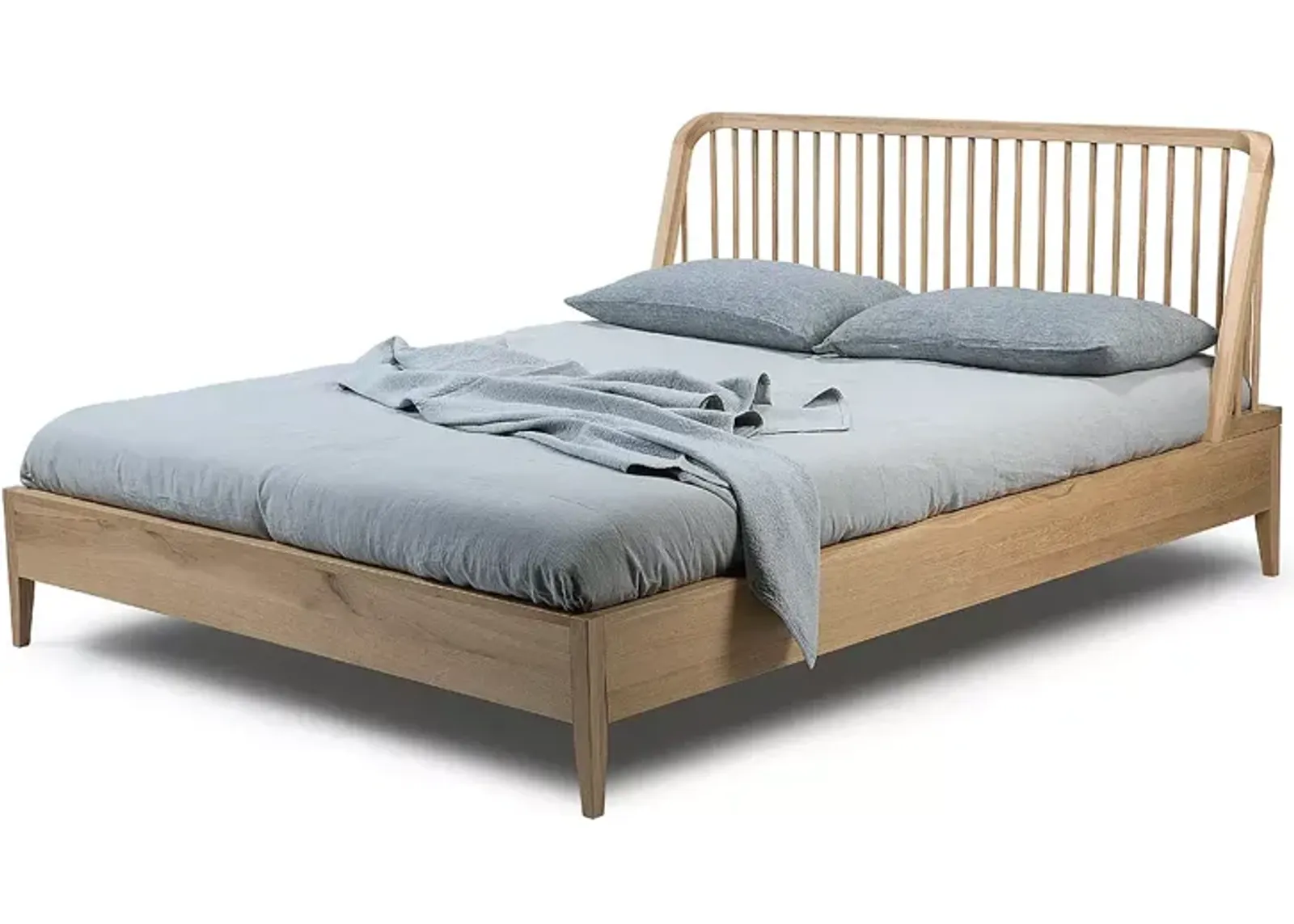 Ethnicraft Spindle King Bed, Oak