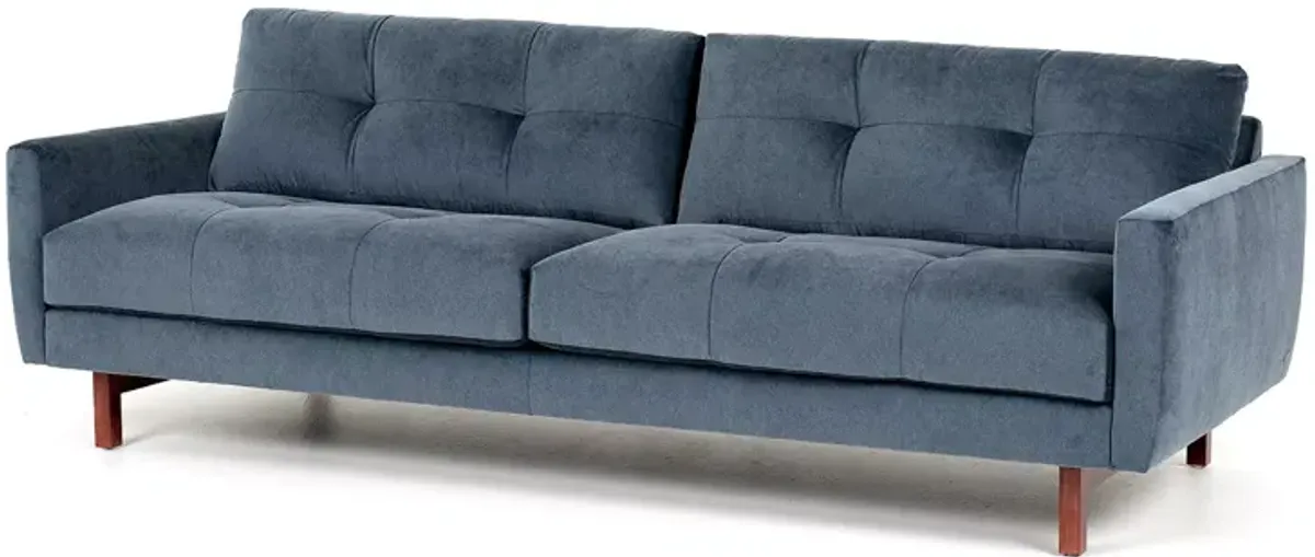 American Leather Carmet Velvet Low Profile Sofa