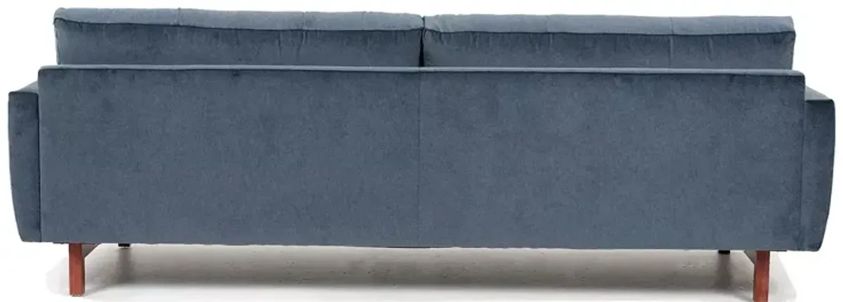 American Leather Carmet Velvet Low Profile Sofa