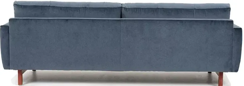 American Leather Carmet Velvet Low Profile Sofa