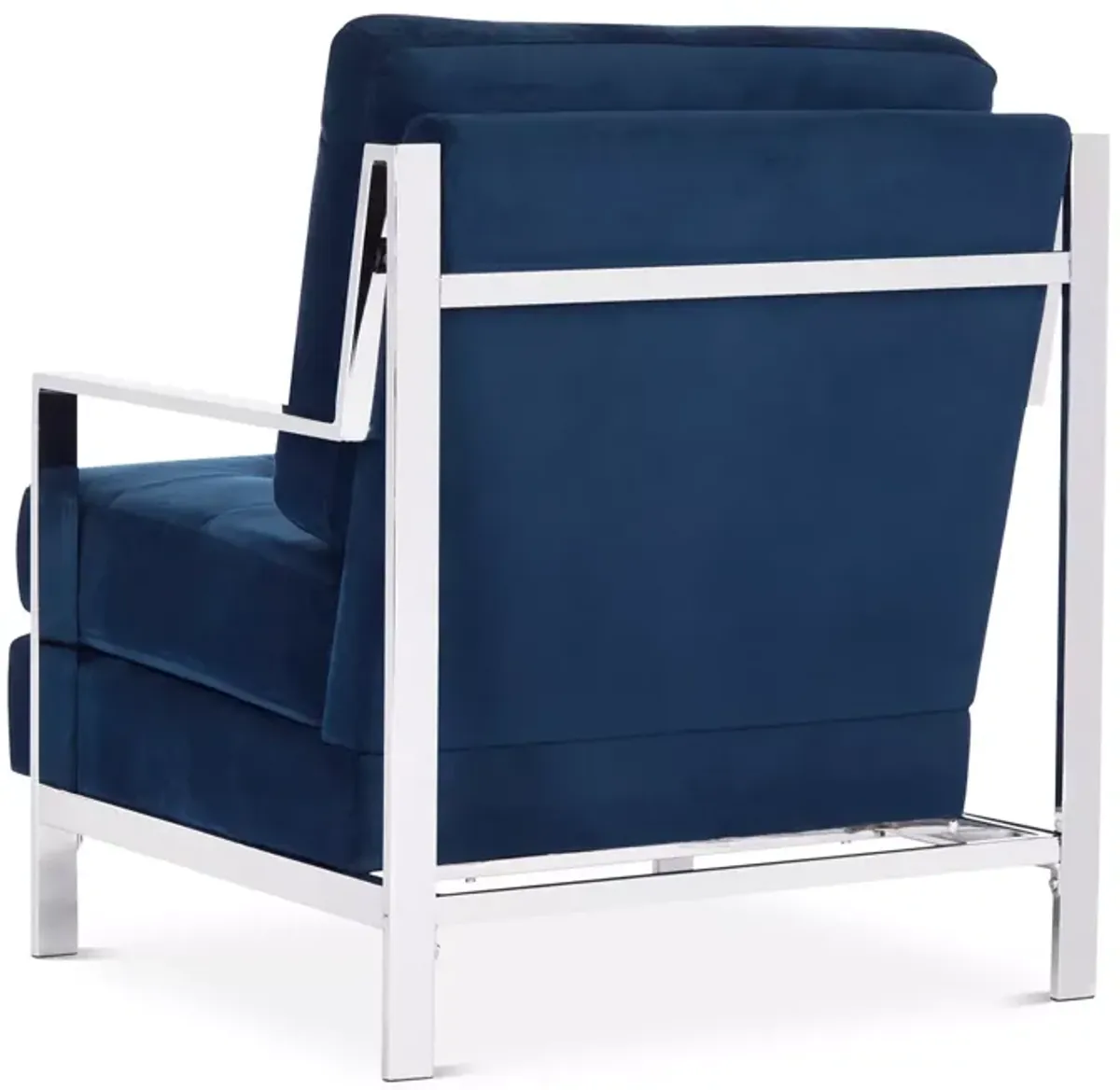 SAFAVIEH Walden Modern Tufted Linen Chrome Accent Chair