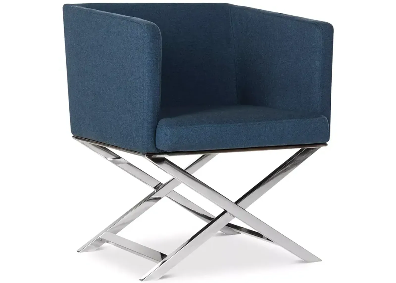 SAFAVIEH Celine Chrome Cross Leg Chair