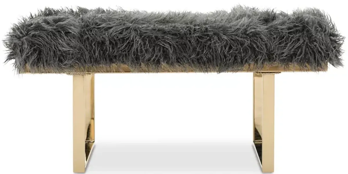 Safavieh Maia Faux Sheepskin Bench