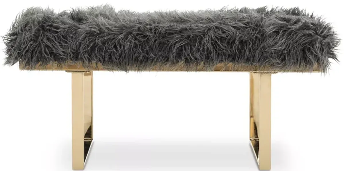 Safavieh Maia Faux Sheepskin Bench