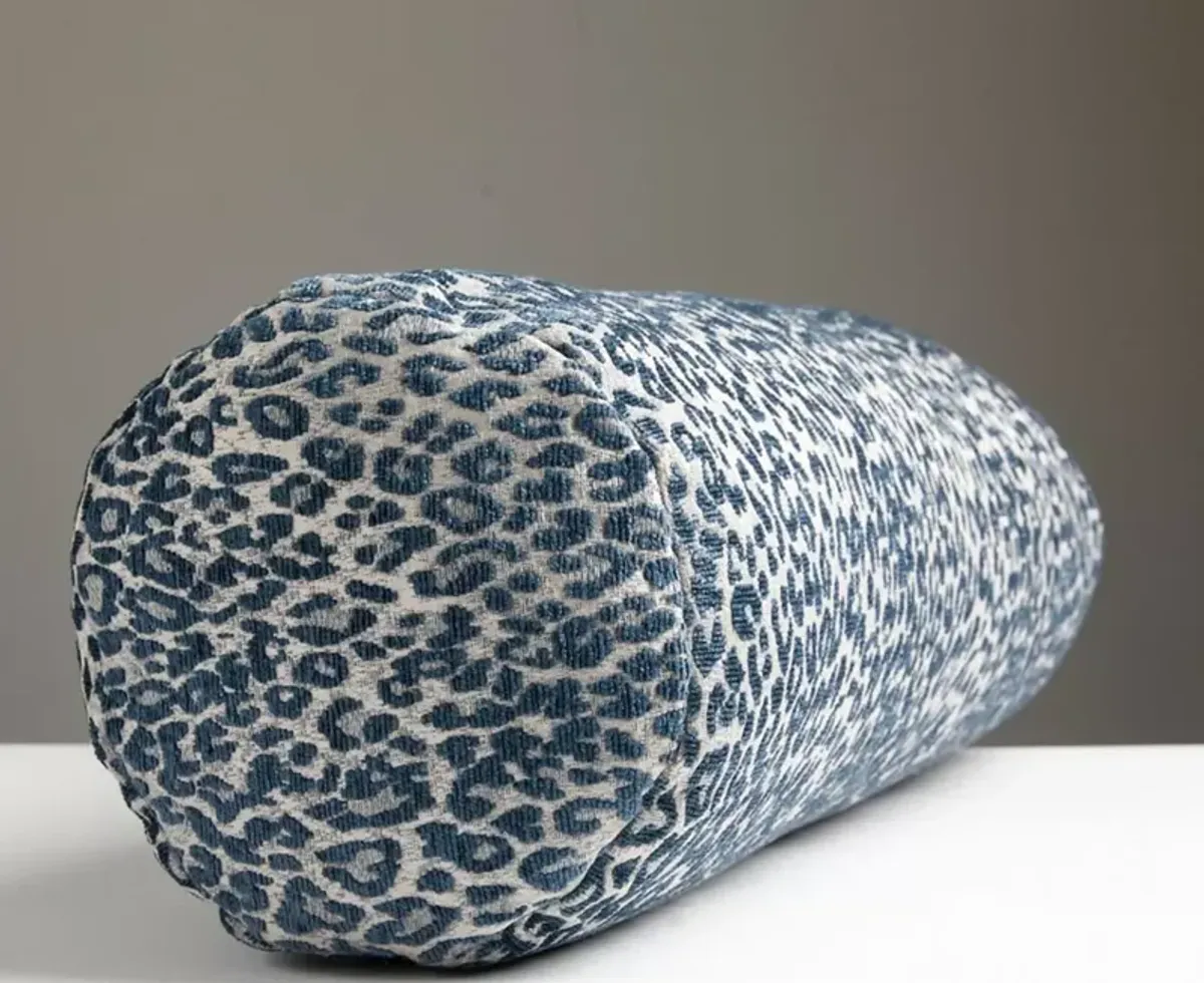 Scalamandre Leopard Bolster Decorative Pillow, 21" x 7"