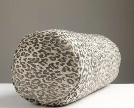 Scalamandre Leopard Bolster Decorative Pillow, 21" x 7"