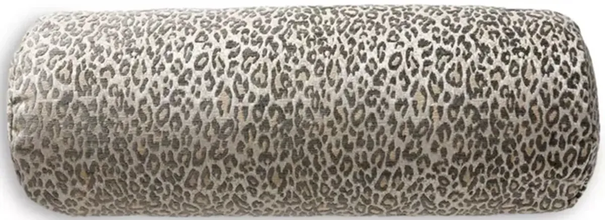 Scalamandre Leopard Bolster Decorative Pillow, 21" x 7"