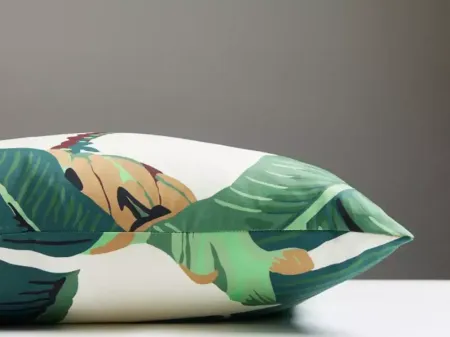 Scalamandre Hinson Lumbar Decorative Pillow, 22" x 14" 