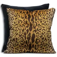 Scalamandre Leopardo/Indus Decorative Pillow, 22" x 22"