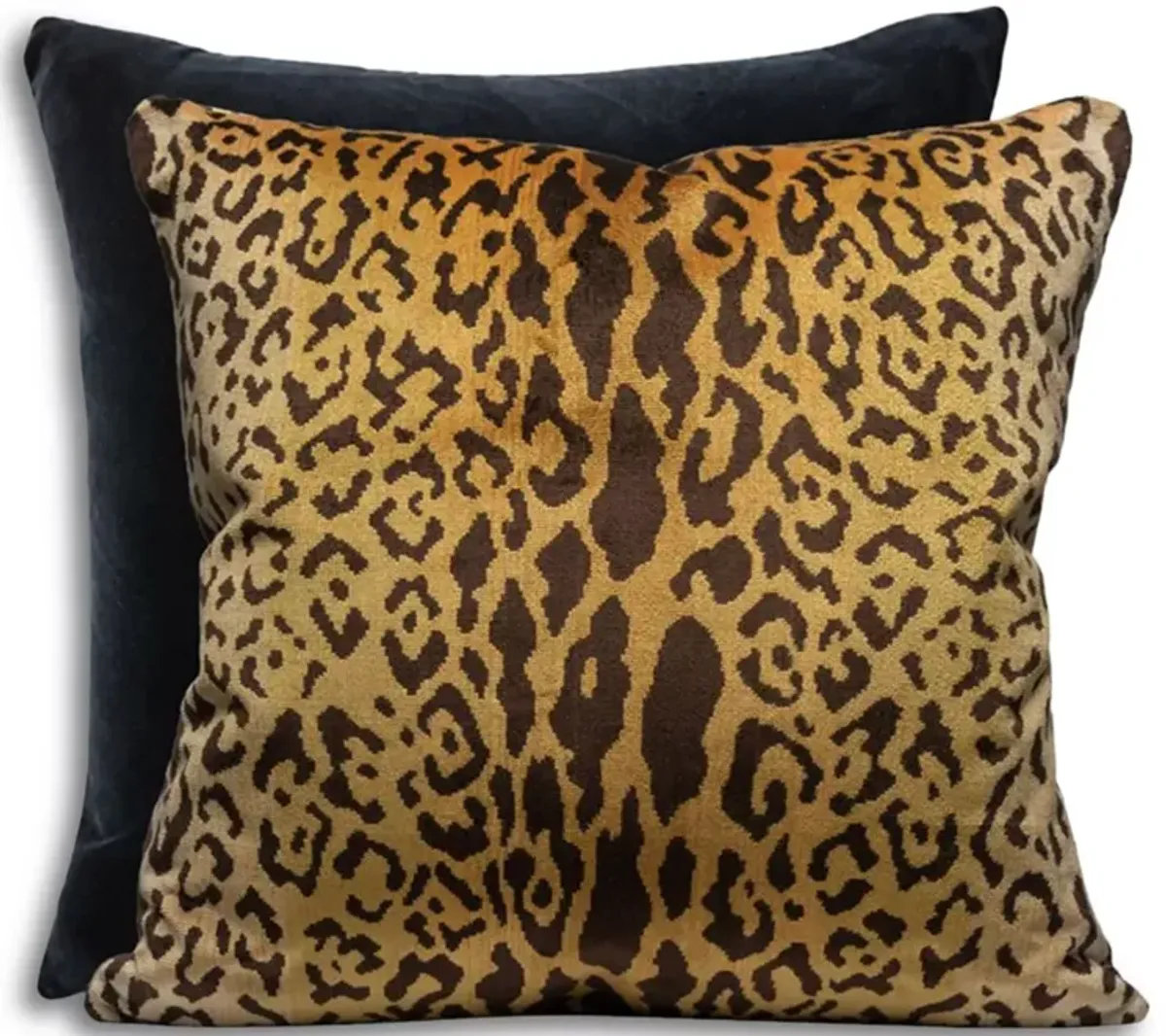 Scalamandre Leopardo/Indus Decorative Pillow, 22" x 22"