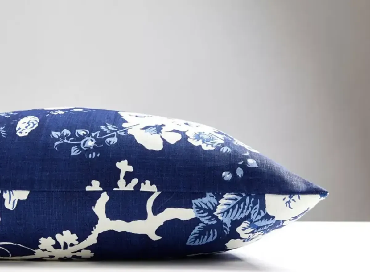 Scalamandre Ascot Linen Print Pillow